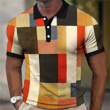 Load image into Gallery viewer, Men&#39;s Clothing Plaid Pattern Fashion Polos