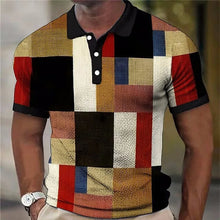 Load image into Gallery viewer, Men&#39;s Clothing Plaid Pattern Fashion Polos