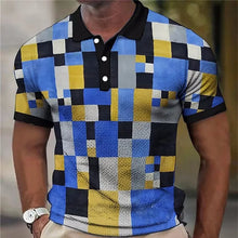 Load image into Gallery viewer, Men&#39;s Clothing Plaid Pattern Fashion Polos