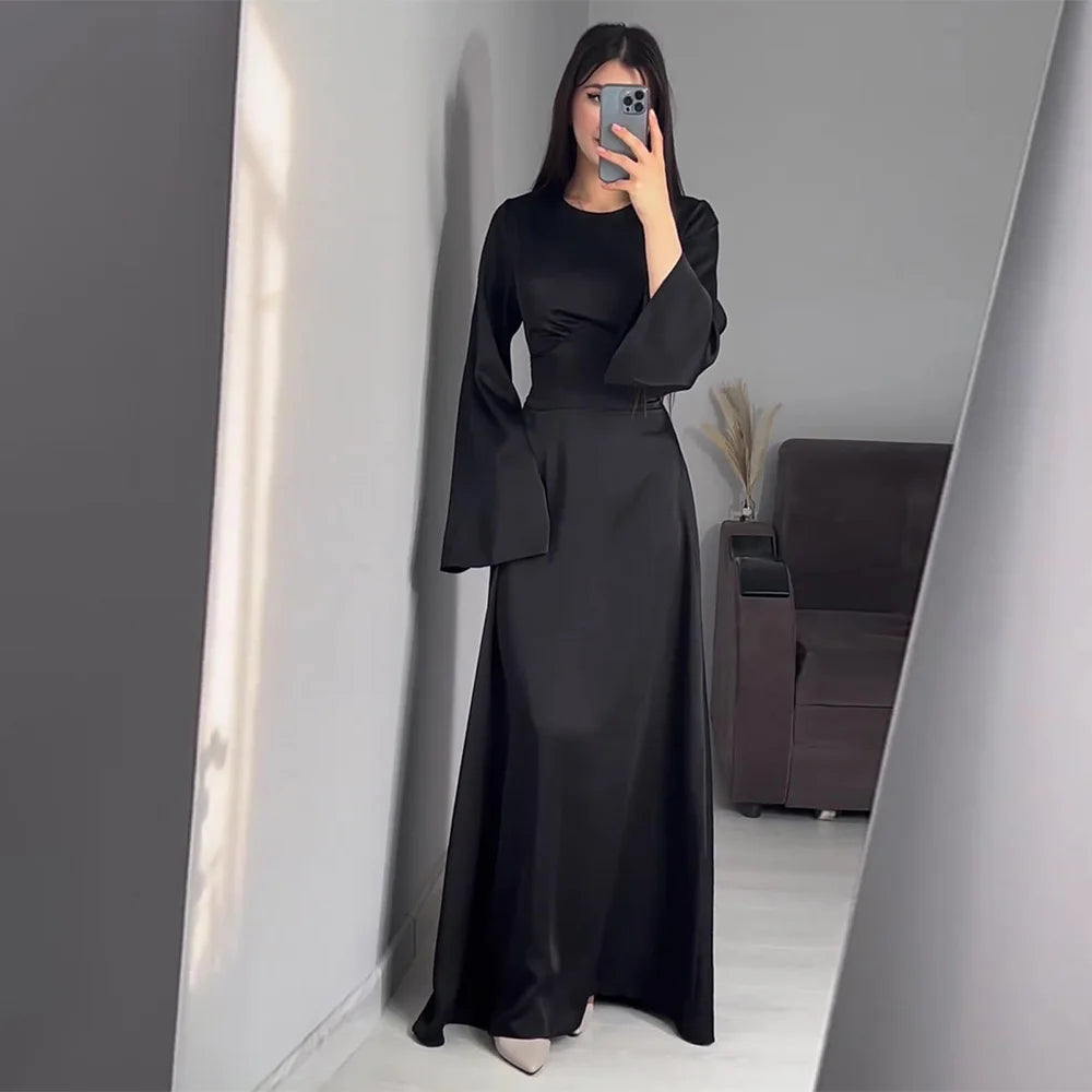 Elegant Solid Gown