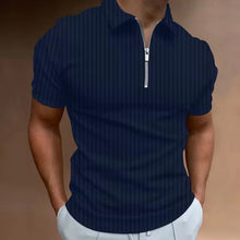 Load image into Gallery viewer, Men&#39;s Sexy Short Sleeve Shirt Zipper Polo