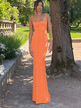 Load image into Gallery viewer, Women Elegant Sleeveless Floral Printed Backless Long Dress