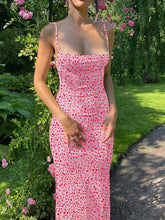Load image into Gallery viewer, Women Elegant Sleeveless Floral Printed Backless Long Dress