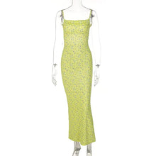 Load image into Gallery viewer, Women Elegant Sleeveless Floral Printed Backless Long Dress