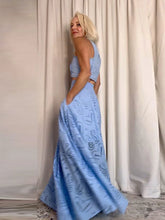 Load image into Gallery viewer, Hollow Out Sleeveless Top Half Skirt Set Embroidered Pocket Long Skirts Waist Cinching Two-Piece Set