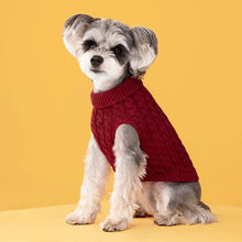 Load image into Gallery viewer, JUICe Warm Dog Sweaters for Small Dogs Turtleneck Knitted Winter Dog Clothes Pet Puppy Cat Sweater Vest Chihuahua French Bulldog Coat