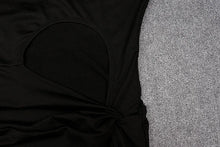 Load image into Gallery viewer, Solid Long Dress Elegant Waist Hollow Out High Split Dresses